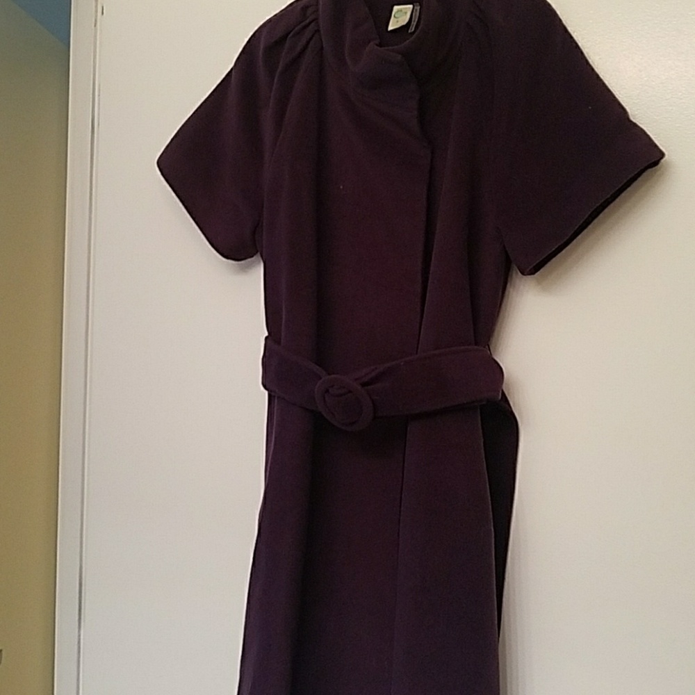 C. Luce Purple funnel neck dress, top or overcoat - Picture 4 of 7